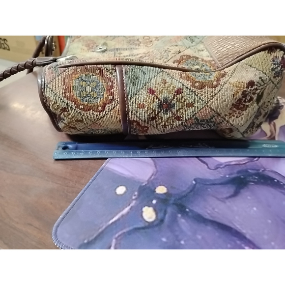 Vtg Coldwater Creek Purse Handbag Floral Tapestry Boho - Picture 13 of 16